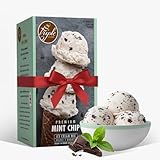 Triple Scoop - Premium Mint Choc Chip Ice Cream Mix For Ice Cream Maker. Simple, Easy, Delicious. From Gourmet Mix To Maker in 5 Min, Makes 2 Creamy Qrts, Made in USA (1 Pack, Mint Choc Chip)