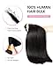 Human Hair Bundles Straight Bundles Human Hair 14 Inch 100% Unprocessed Brazilian Remy Virgin Hair Extensions for Black Women Soft and Smooth (Black, 14 Inch)