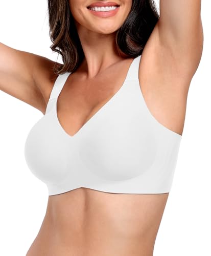 Image of Wireless Bras for Women Full Coverage No Underwire Push Up Supportive Bra Comfortable Everyday T-Shirt Bra