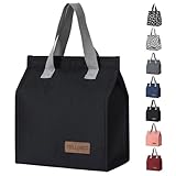 TELLUMO Lunch bag, Insulated Lunch Bag for Women Men Large Lunch Box Container Reusable Leakproof Tote for Office, Work, School, Beach or Travel (Dark)