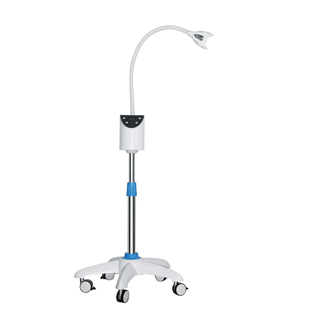Lolicute Dental Mobile LED Cold Bleaching Teeth Whitening Blue Light Lamp Teeth Bleach System with Remote Control