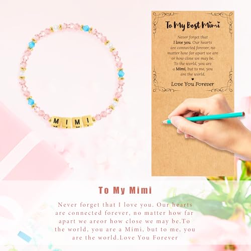 BAYLAY Inspirational Family Lettter Bead Bracelet For Women,Jewelry Gifts For Granddaughter/Daughter/Mom/Sister/Wife/Niece/Aunt/Friend/Nana/Gigi,Mothers Day,Birthday4