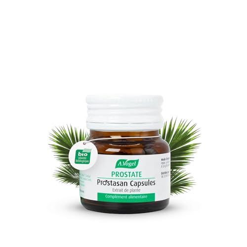 A.VOGEL Prostasan – Complément alimentaire pour homme – Lutte contre L’hypertrophie bénigne de la prostate – Stimule l’érection & l’éjaculation - Extrait de palmier nain – 30 capsules