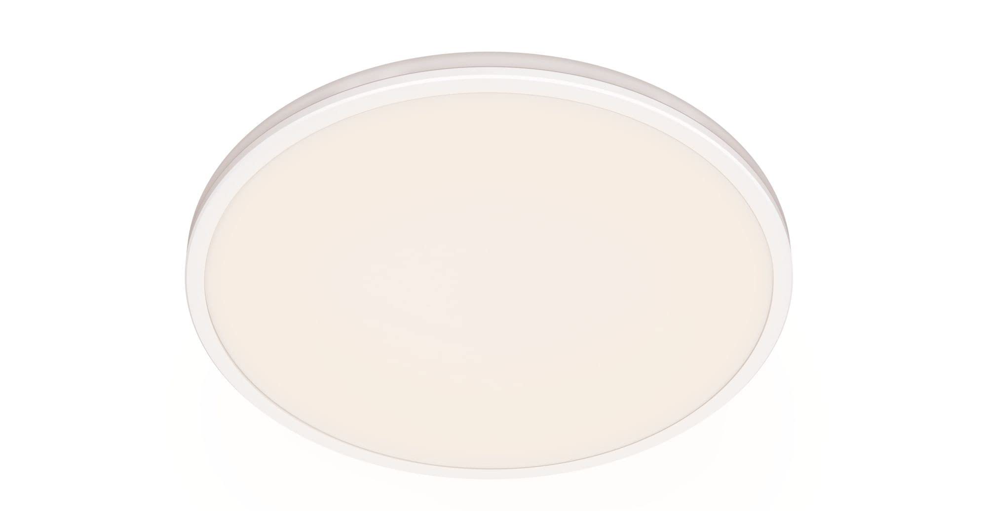 Philips LED Plafoniera Ozziet, Grande, Due Zone Luminose, Tre Impostazioni, 4000K, 36W, Bianco