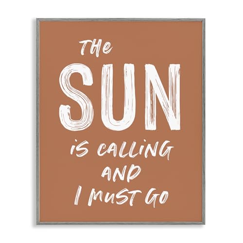 Impression giclée encadrée Sun Is Calling tableau deco mural 35x27cm