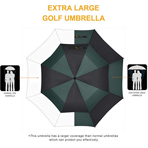 image for Heasy Golf Umbrella 54 Inch Large Windproof Waterproof Oversize Double