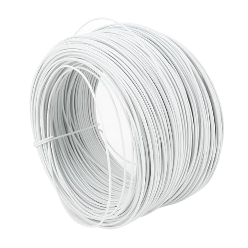 Alambre galvanizado para hobbies, alambre redondo resistente y anti desvanecimiento 0.55 85m para granja (Blanco) miniatura 3