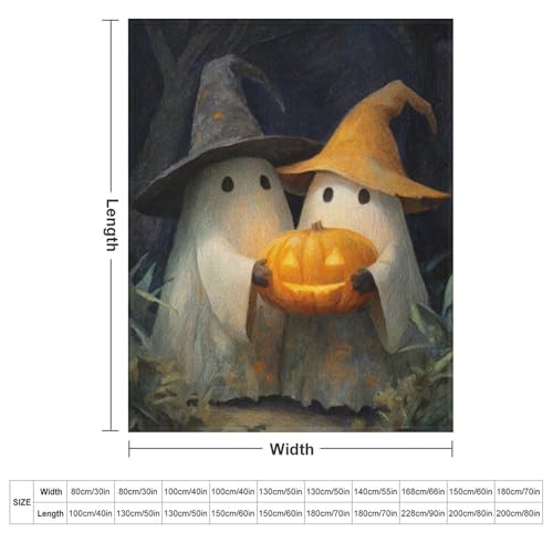 Couverture anti-boulochage fantômes mignons et durable pour lit - 3