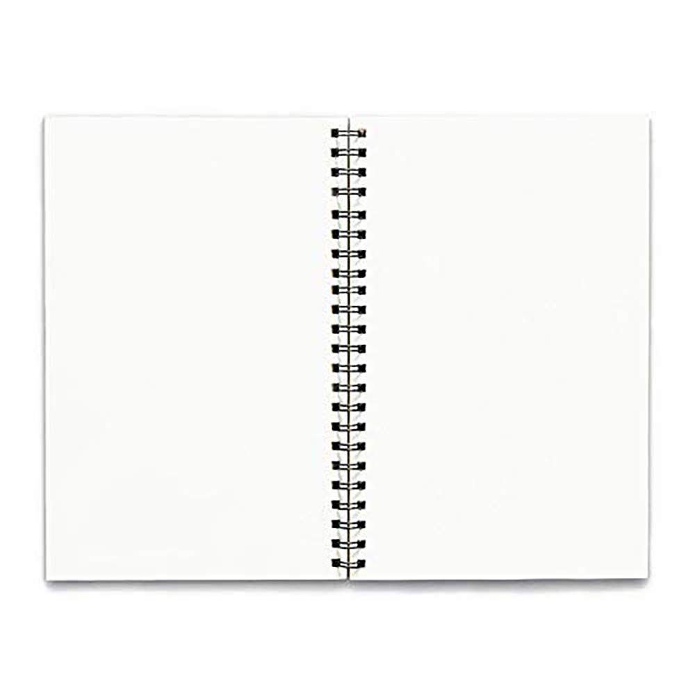 DI-KRAFT Handgefertigtes Hardcover, unliniertes Papier, Spiralbindung, Tagebuch, Notizbücher für Mädchen und Jungen, Spiralbindung, Notizblöcke, Notizbuch (160 Seiten, A5)