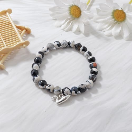 Loon Bracelet Loon Charm Black Agate Bracelet Loon Bracelet Loon Bird Lover Bird4