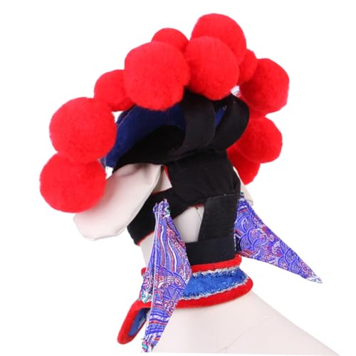 Disfraz estilo Ópera para perros tamaño L rojo cómodo miniatura 6
