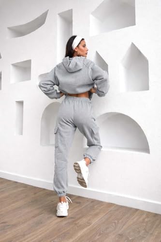 Image of KOTTY Women's Fleece Tracksuit | Comfortable Winter Coordset with Joggers & Hoodie | Soft Workout Wear for Walking, Trekking & Gym