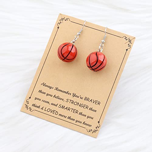 BNQL Basketball Dangle Earrings - Basketball Hoop Jewelry Gifts for Lovers & Fans4
