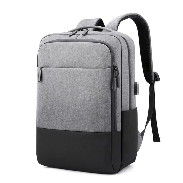 fashionAE - Fengdong college student large school backpack men school bag book bag male travel laptop backpack business style backpack bag (Grey from KSA)