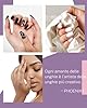 PHOENIXY Kit Unghie Gel Completo, 12 Colori, Lampada UV/LED 36W, Accessori, Set Unghie Semipermanente Professionale