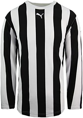 PUMA V5.06 Long Sleeve Striped Shirt Crew Neck Junior Football Top 700290 04JR