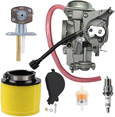 WHFZN 0470-449 Carburetor With Fuel Valve for Arctic Cat 400 Carb Arctic Cat 500 Carb 2X4 4X4 2000-2003