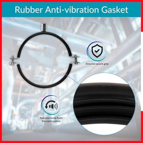 Collier de serrage 80 mm collier fixation conduit ventilation HVAC - 4