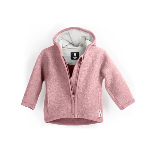 Ehrenkind® Walkjacke Rosa Gr. 122/128 | Jacke für Kind aus Merino...