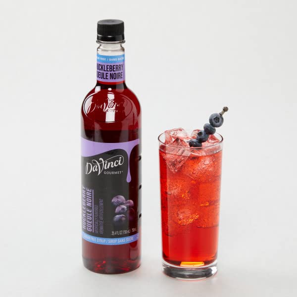 Miniatura 3 de DaVinci Gourmet - Jarabe de arándano rojo (huckleberry), sin azúcar, 25.4 onzas líquidas (paquete de 1)