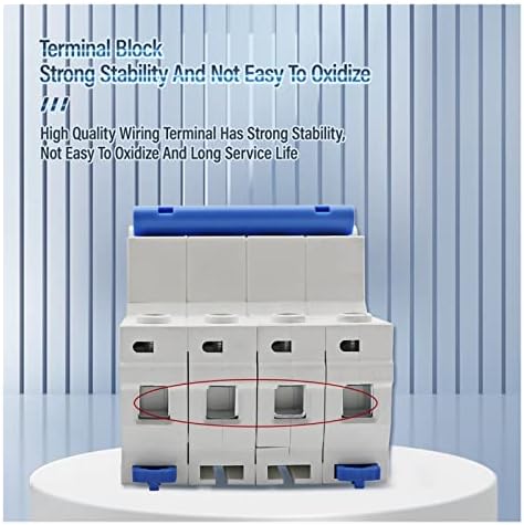 AC230V MCB Leakage Protector RCBO Overload Short Circuit Protection 4P 30mA Residual Current Circuit Breaker Switch RCCB RCD (Size : 4P, Color : 20A)
