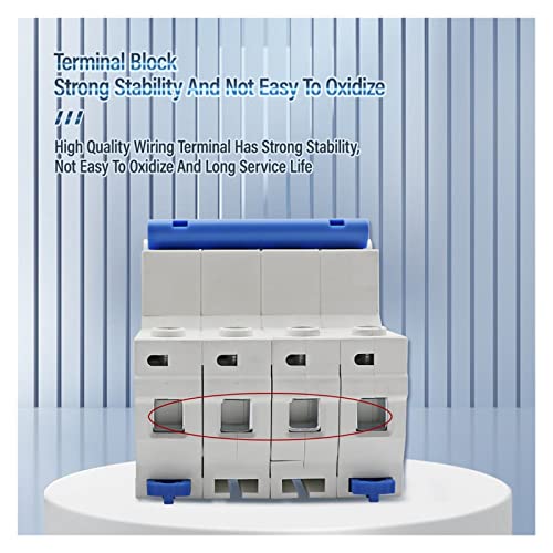 AC230V MCB Leakage Protector RCBO Overload Short Circuit Protection 4P 30mA Residual Current Circuit Breaker Switch RCCB RCD (Size : 4P, Color : 50A)