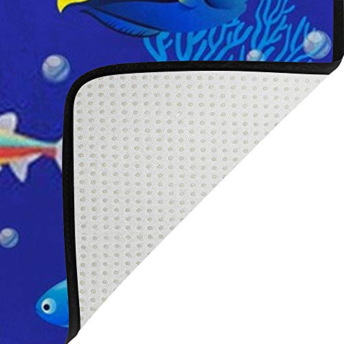 Grand tapis isolant Ruchen en velours corail pour sol froid - 5