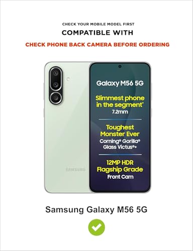 Image of SBMS Flip Cover for Samsung Galaxy M56 5G 6.7 Inch Back Cover Case with Magnatic Closure | Inbuilt Stand | Card & Money Pocket (MultiBlack)