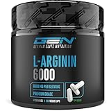 L Arginin - 380 vegane Kapseln - 6000 mg L Arginin HCL pro Tagesportion mit 4980 mg reinem Arginin - Hochdosierte Aminosäure in pflanzlicher Qualität