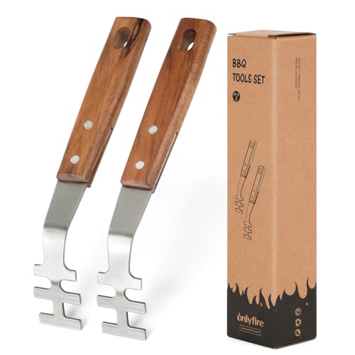 onlyfire Grate Lifters for CastIron and StainlessSteel Cooking Grates