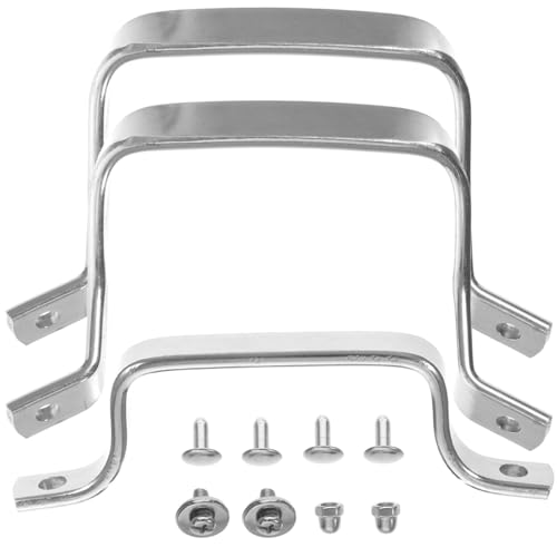 Ciieeo Manici Ricambio Per Pentole in Acciaio Inossidabile Manico Laterale Per Padella e Wok Facile Installazione Set Da 3 Pezzi Accessori Cucina Pratici