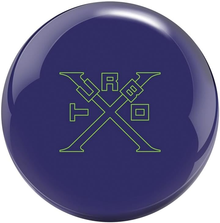Ebonite PRE-DRILLED Turbo X Bowling Ball - Purple (This Item Includes a Free Bowlerstore Rubber Shammy- Colors Will Vary for The Shammy)