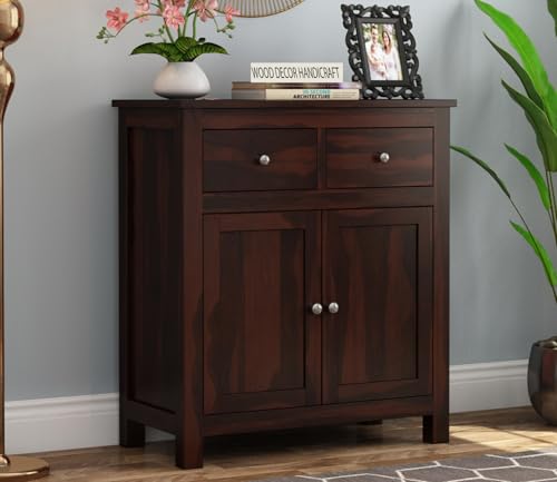 Image of Wooden Chests of Drawers Bedroom || Kitchen CabinetStorage || Sideboard Cabinets,Crockery Cabinet, Home Kitchen Furniture,Multipurpose Cabinet (Walnut Finish)