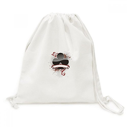 Sac de voyage toile cordon à dos motif jetons jeux d'argent