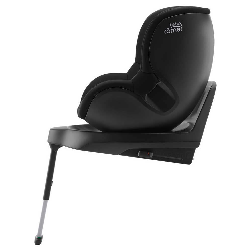 BRITAX RÖMER Reboarder DUALFIX PLUS, inklusive Neugeboreneneinsatz und ISOFIX, für Kinder von 40-105 cm (i-Size), Geburt - 4 Jahre, Space Black