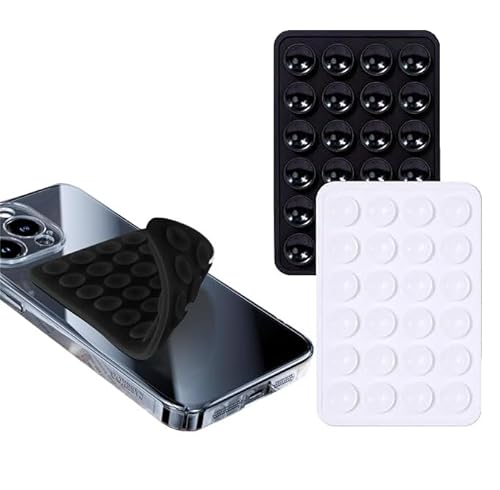 Frogetu Ventosas para Movil Silicona,Ventosas de Silicona para Coche,Ventosa Movil Unilatéral Cara Antideslizantes,Soporte Movil Ventosa,Accesorios Movil,Soporte Adhesivo Movil,Ventosa para Movil