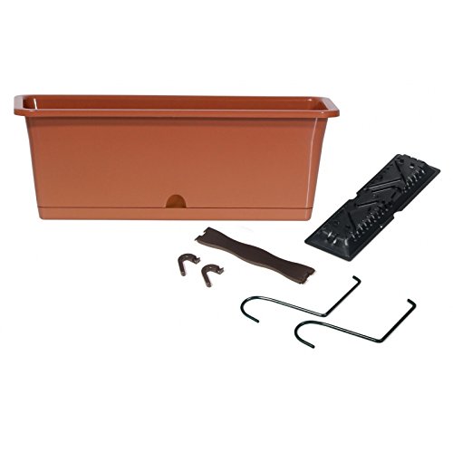 Prosper Plast dcm500 W-r624 50,8 x 18,8 x 17,3 cm Camelia Blumentopf mit Haken – Terracotta (12-teilig)