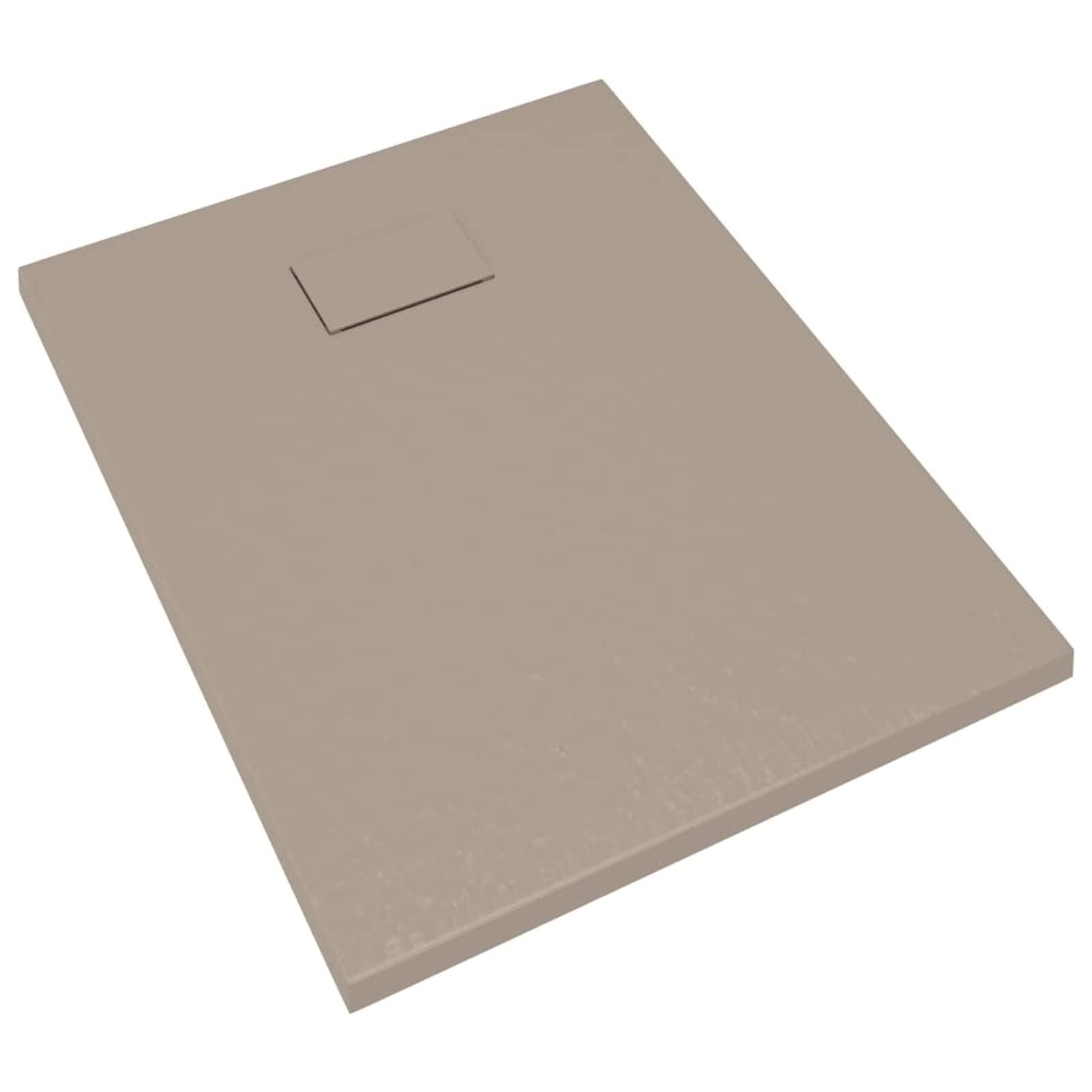 ARKEM Plato de Ducha SMC marrón 90x70 cm Cabina De Ducha Alfombrilla De BañO