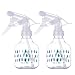 Produktbild Solustre 2 Stück Kunststoff Sprühflasche Leere Nachfüllbar Zerstäuber Friseur Blume Pflanzen Wasser Gartenarbeit Reinigungsmittel Kosmetik Flaschen Garten Hause Büro (Regentropfen)
