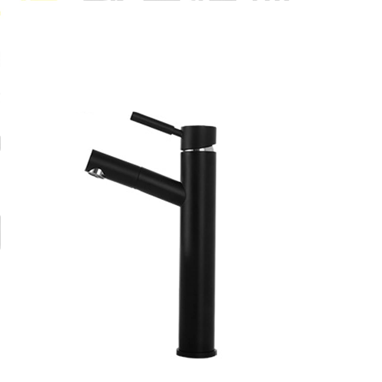 Robinet extractible de salle de bain à poignée unique eau chaude froide