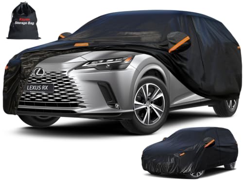 Kayme 7 Layers SUV Car Cover Custom Fit for Lexus RX350 RX 350/RX300/330/350L (2003-2025) Waterproof All Weather for Automobiles, Outdoor Full Cover Rain Sun UV Protection.
