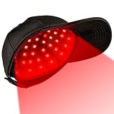 Rotlicht Haarwachstumskappe, 660nm+850nm Rotlicht Haare, Haarwuchskappe Einstellbare Größe, 7 Modi, Abnehmbarem Rotlicht Panel, Hair Growth Cap für Männer/Frauen