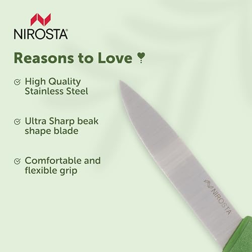 Image of Fackelmann Nirosta Klasse Kitchen Knife 21.8cm High Carbon Stainless Steel with Superior Sharpness Ideal for Cutting, Chopping, Slicing - A Versatile Culinary Tool
