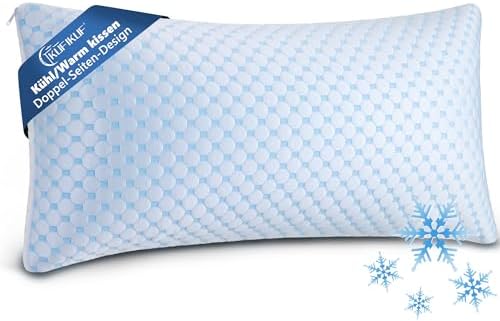 KUFIKUF Kopfkissen 40x80 - Kissen Mikrofaser Weiches Atmungsaktiv für Allergiker, Höhenverstellbar Schlafkissen Seitenschläfer & Bauchschläfer Rückenschläfer, Ergonomisches Kissen