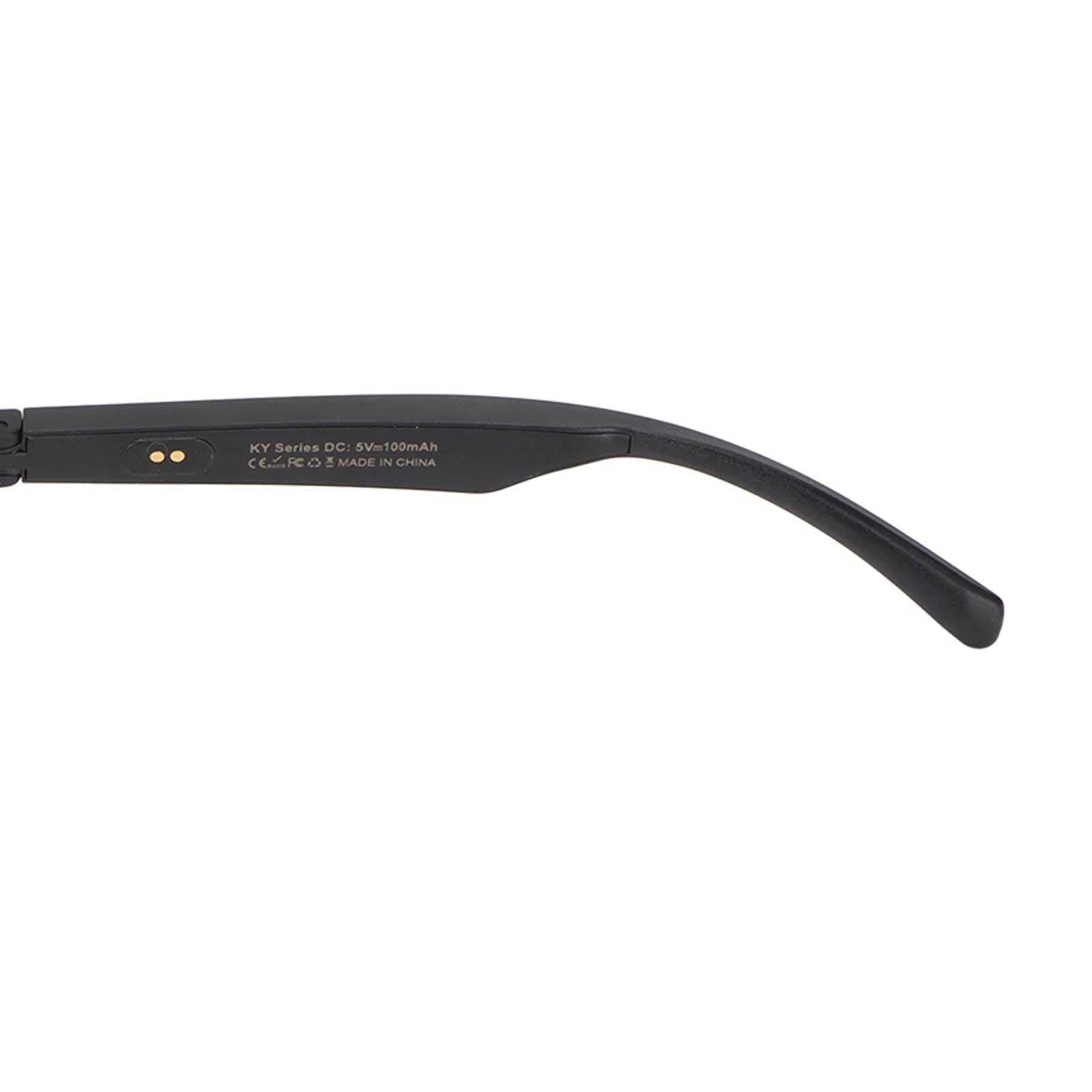 Naroote Occhiali Intelligenti Wireless con Cuffie Auricolari Aperte per Musica e Chiamate per attività All'aperto (Modello con montatura in argento)