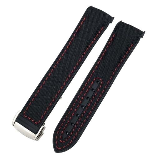 Bracelet montre extrémité incurvée 20mm anti transpiration