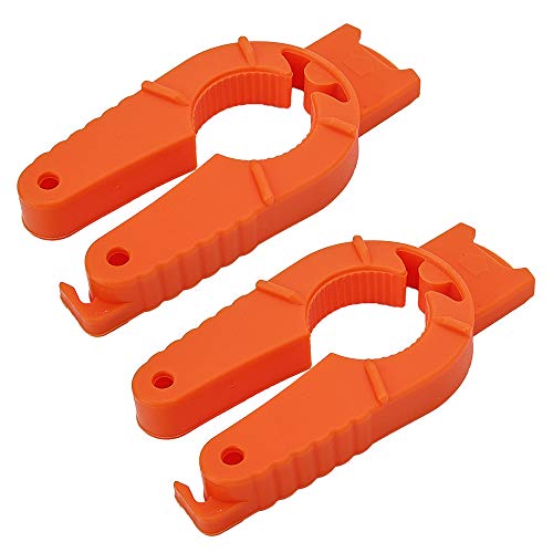 Senzeal 2pcs Multifunctional Can Opener Plastic Water Bottle Jar Twist-Off for Weak Hands Elderly Seniors Arthritis Bottle Gripper Lid Seal Remover