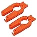 Senzeal 2pcs Multifunctional Bottle Opener for Weak Hands and Seniors with Arthritis - Bottle Squeeze Lids and Plastic Grip Orange