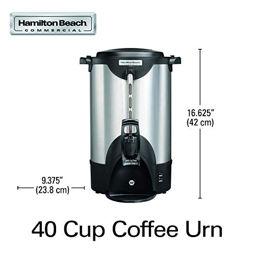 Hamilton Beach Commercial 40 Cup Stainless Steel Coffee Urn Double Wall, 120V, Nsf Certified (Hcu040S) #TOP1