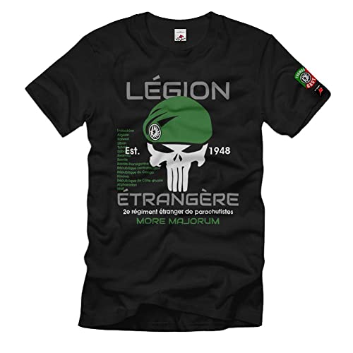 T-shirt parachutiste 2e REP Thomas Gast haut militaire noir taille M